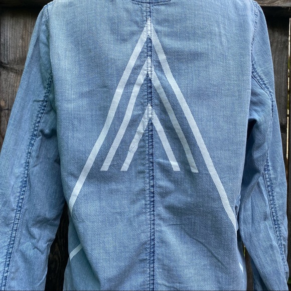 Freecity woman’s top Denim shirt size Small S - Picture 11 of 16